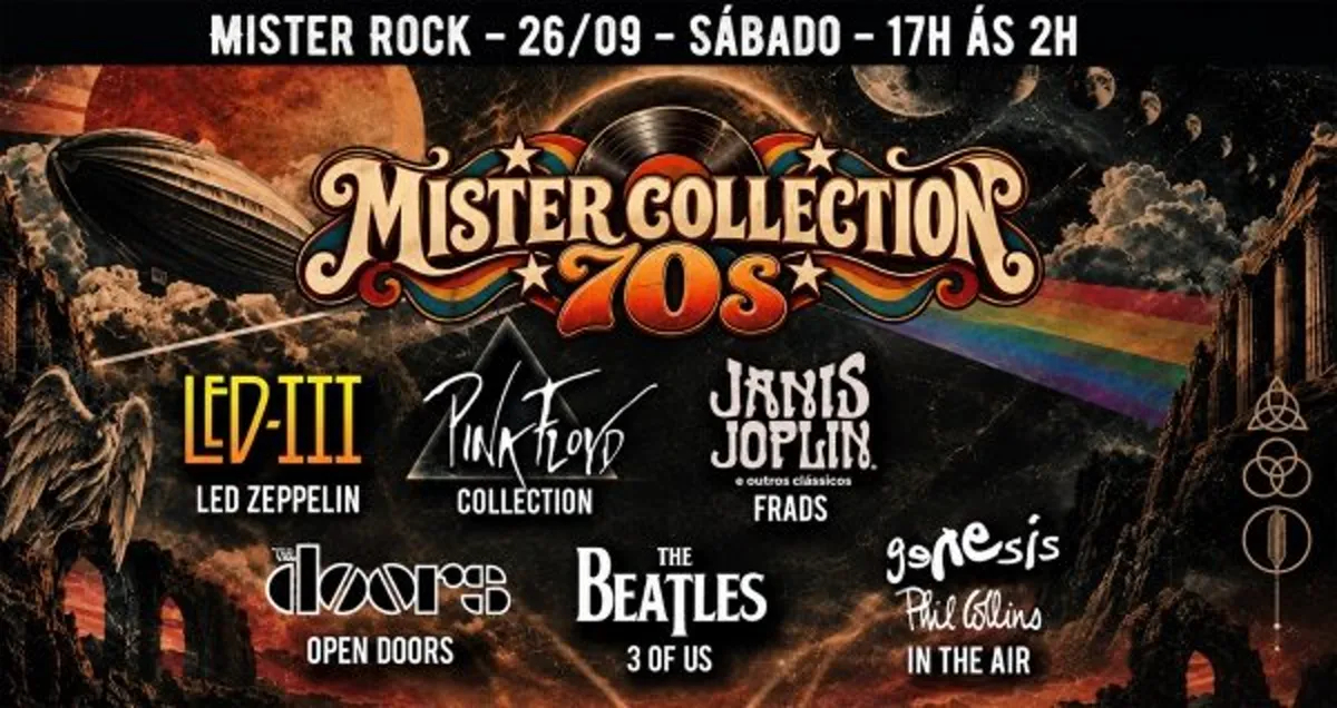 26/09 - Mister Collection 70s: Led Zeppelin, Pink Floyd, The Doors, Janis Joplin, Genesis, Beatles