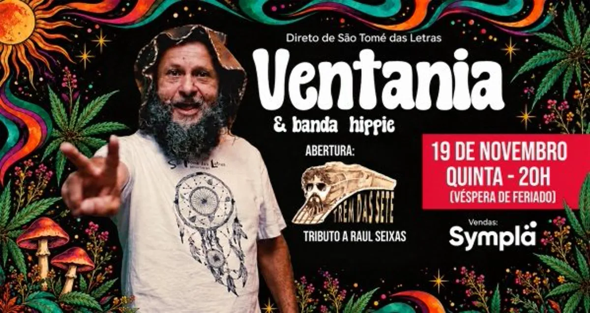 19/11 - Ventania e Banda Hippie + Trem das Sete (Raul Seixas)