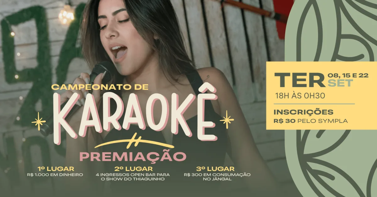O Melhor Cantor de Karaokê de BH - Uma parceria BHAZ e JÂNGAL - 2ª EDIÇÃO